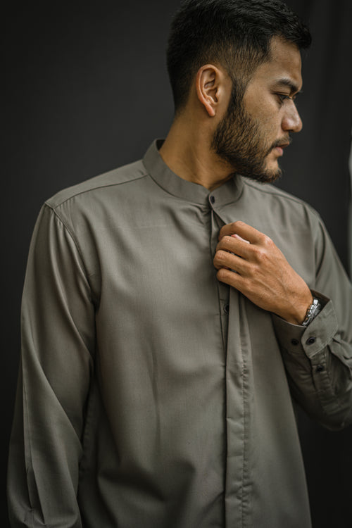 Premium Gray Formal Dress Shirt