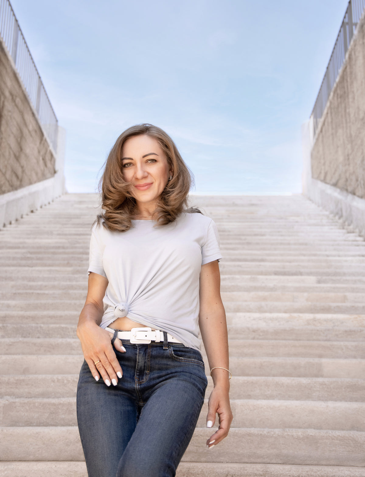 Womens Casual White Tshirt