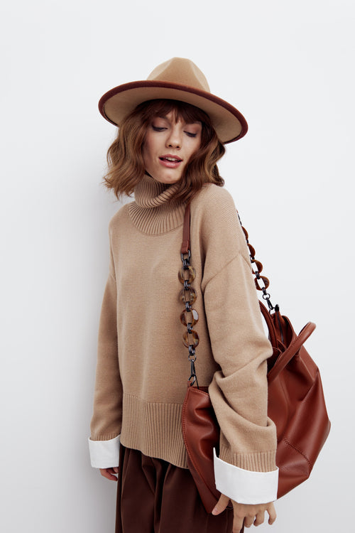 Girls Turtleneck Sweater