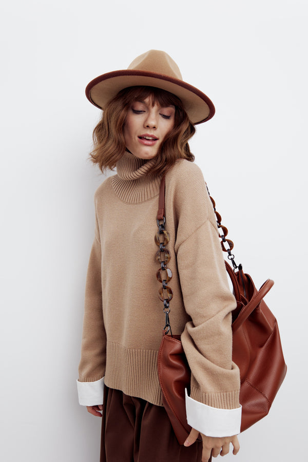 Girls Turtleneck Sweater