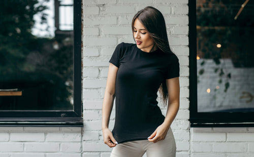 Womens Casual Round Neck Tshirt