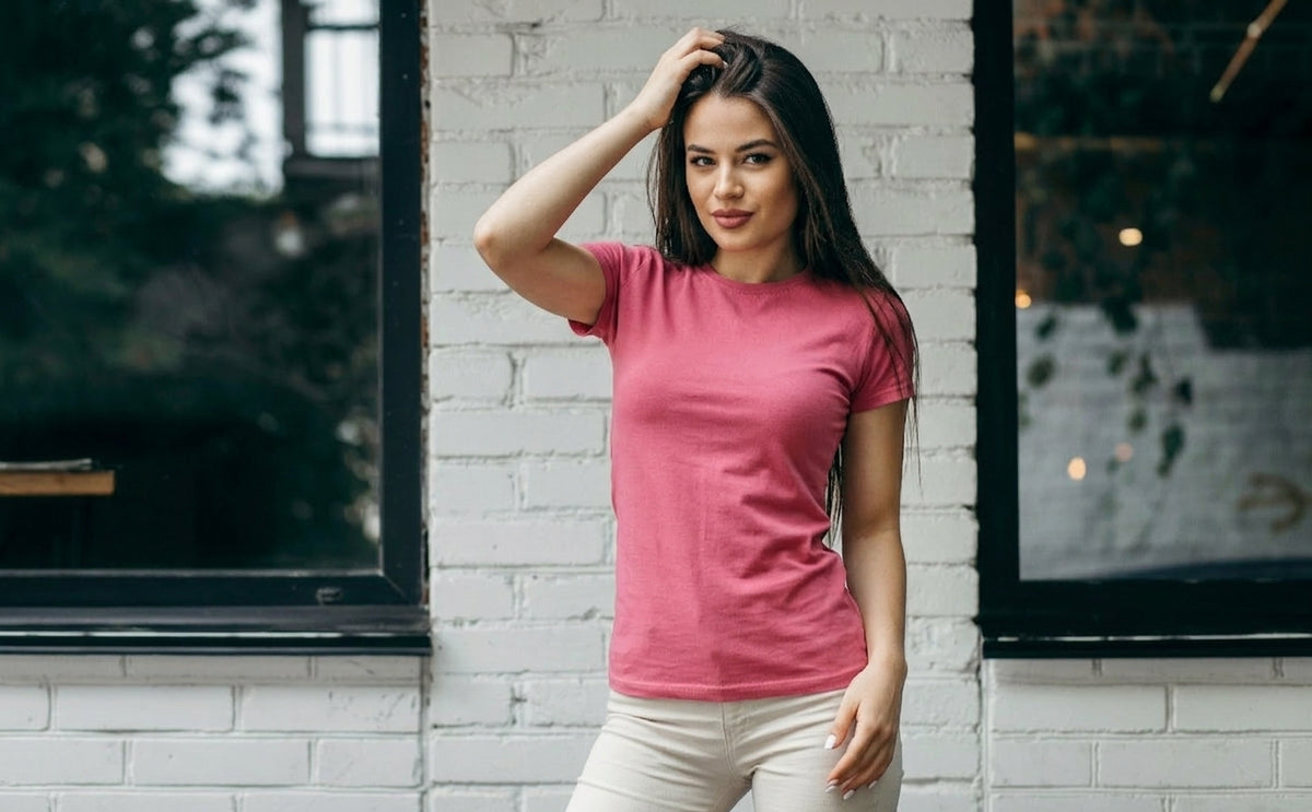 Womens Casual Round Neck Tshirt