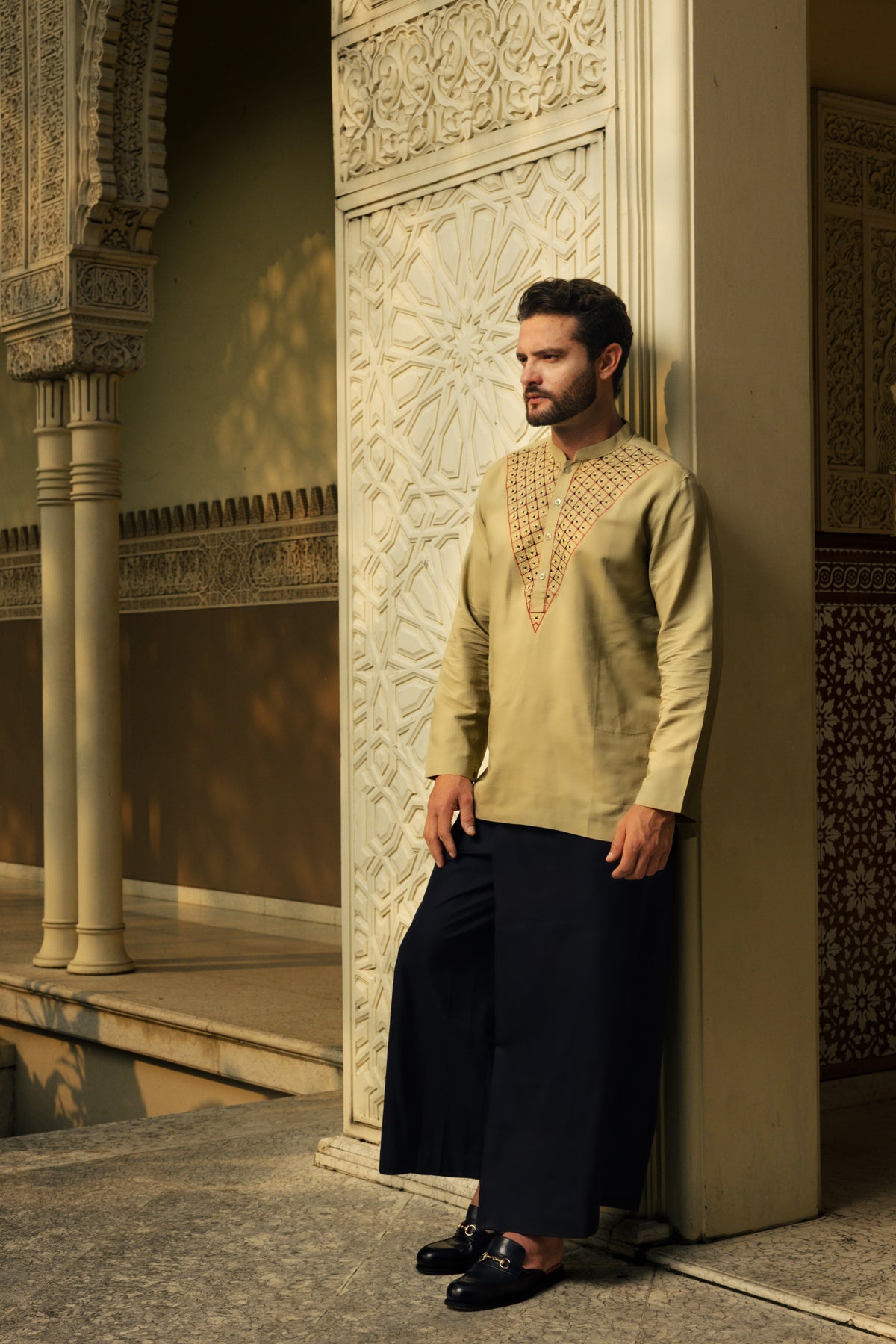 Embroidered Kurta Pajama Set