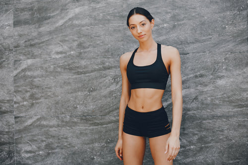 Black Racerback Sports Bra