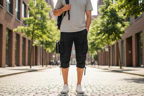Black Cargo Shorts