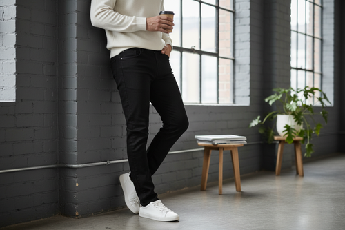 Sleek Black Denim Jeans
