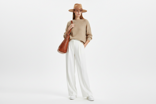 Wide-Leg Tailored Pants