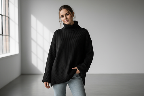 Girls Turtleneck Sweater